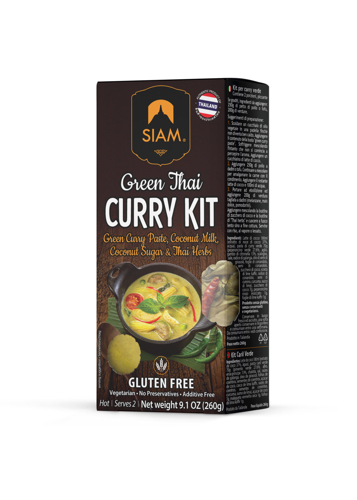 oscar78 kit per curry verde thailandese cucina orientale