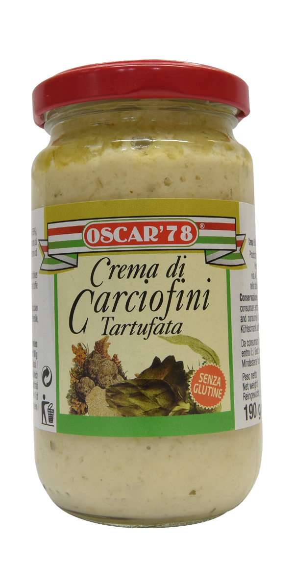 crema carciofini al tartufo condimento artigianale ligure